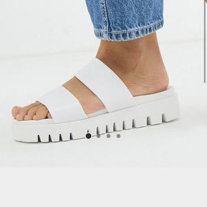 ASOS Design Fletch chunky jelly flat sandals